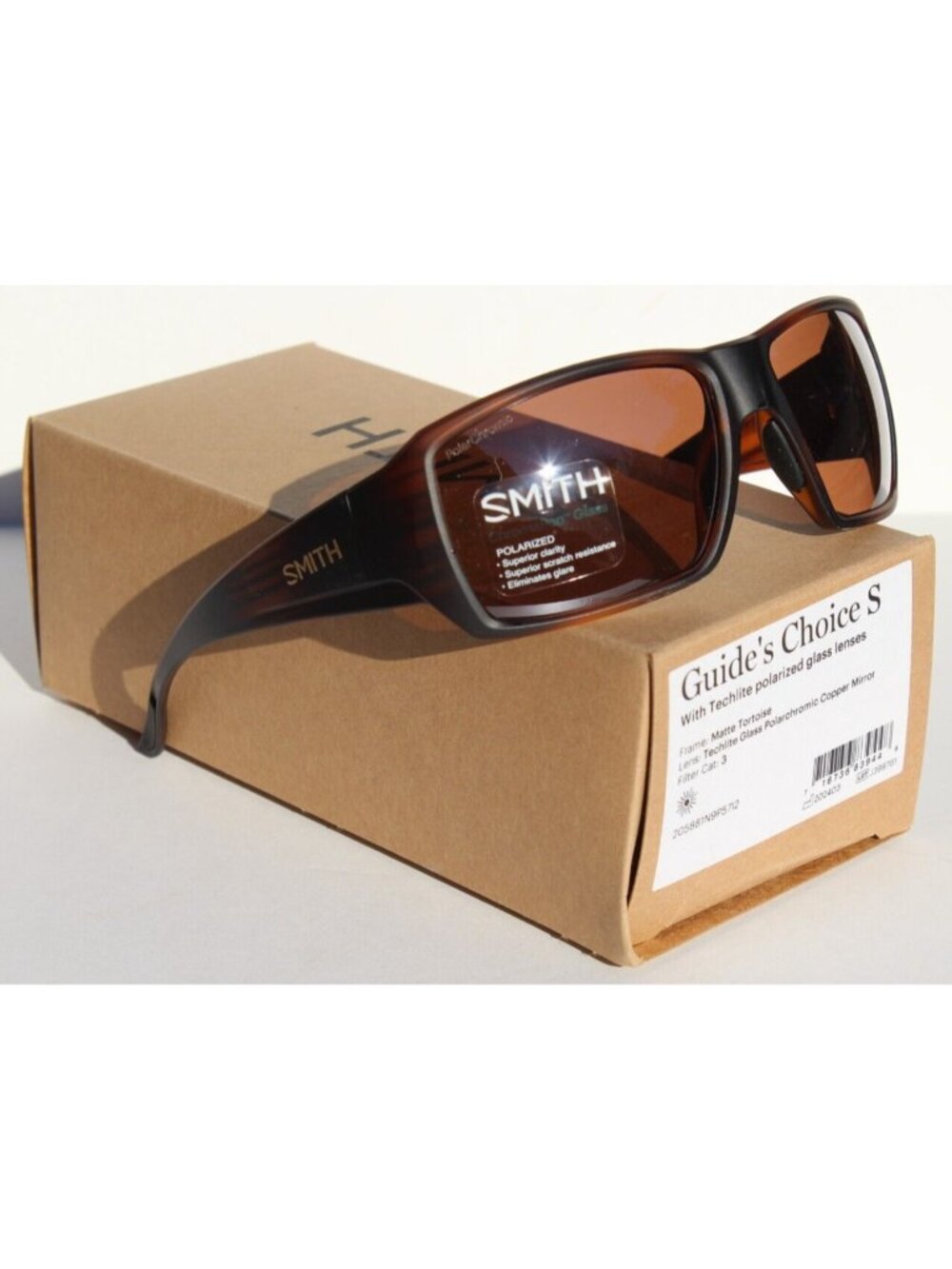 SMITH OPTICS Guide's Choice S POLARIZED Sunglasses Tortoise/Glass Copper $295